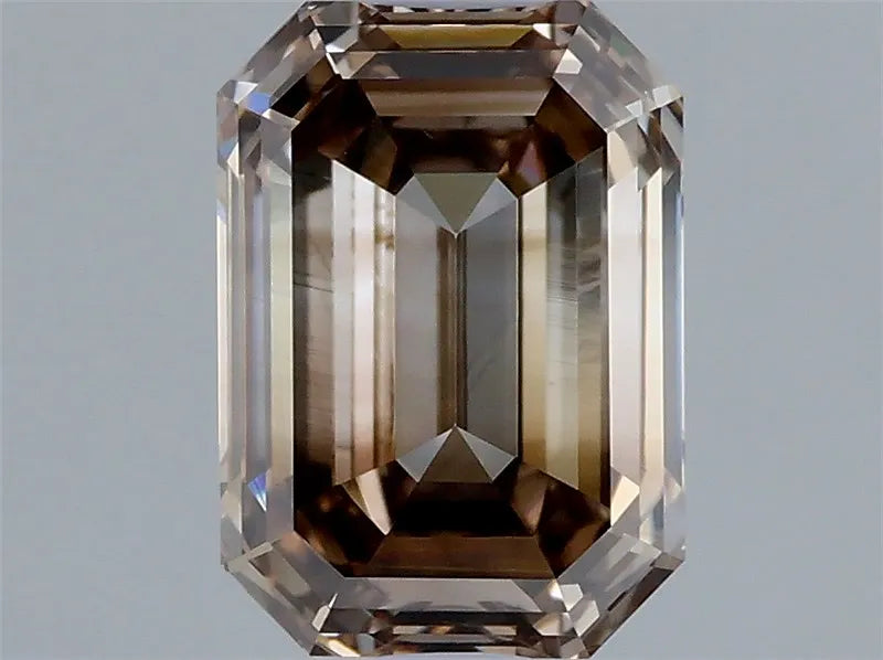 1.02ct Emerald Natural Diamond (Colour Fancy Brown, Clarity VS1, Cut VG, IGI Certified)