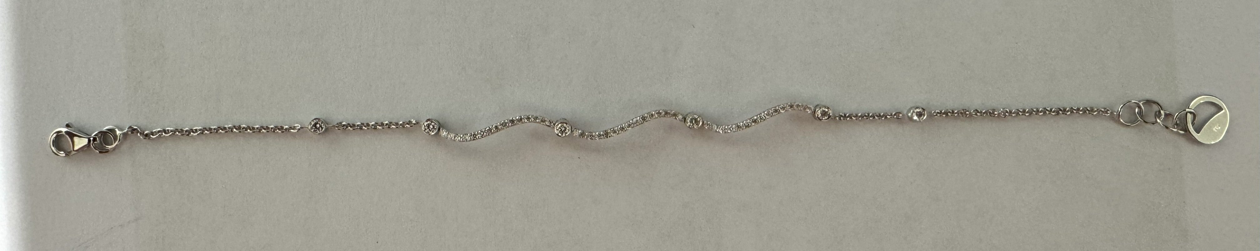 0.51 ct Diamond Bracelet in 18K White Gold
