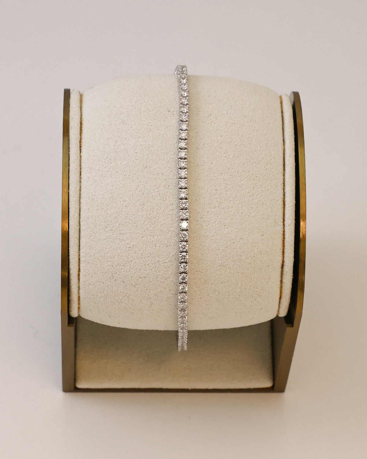 Natural Diamond Tennis Bracelet – 2.40 ct in 18K White Gold