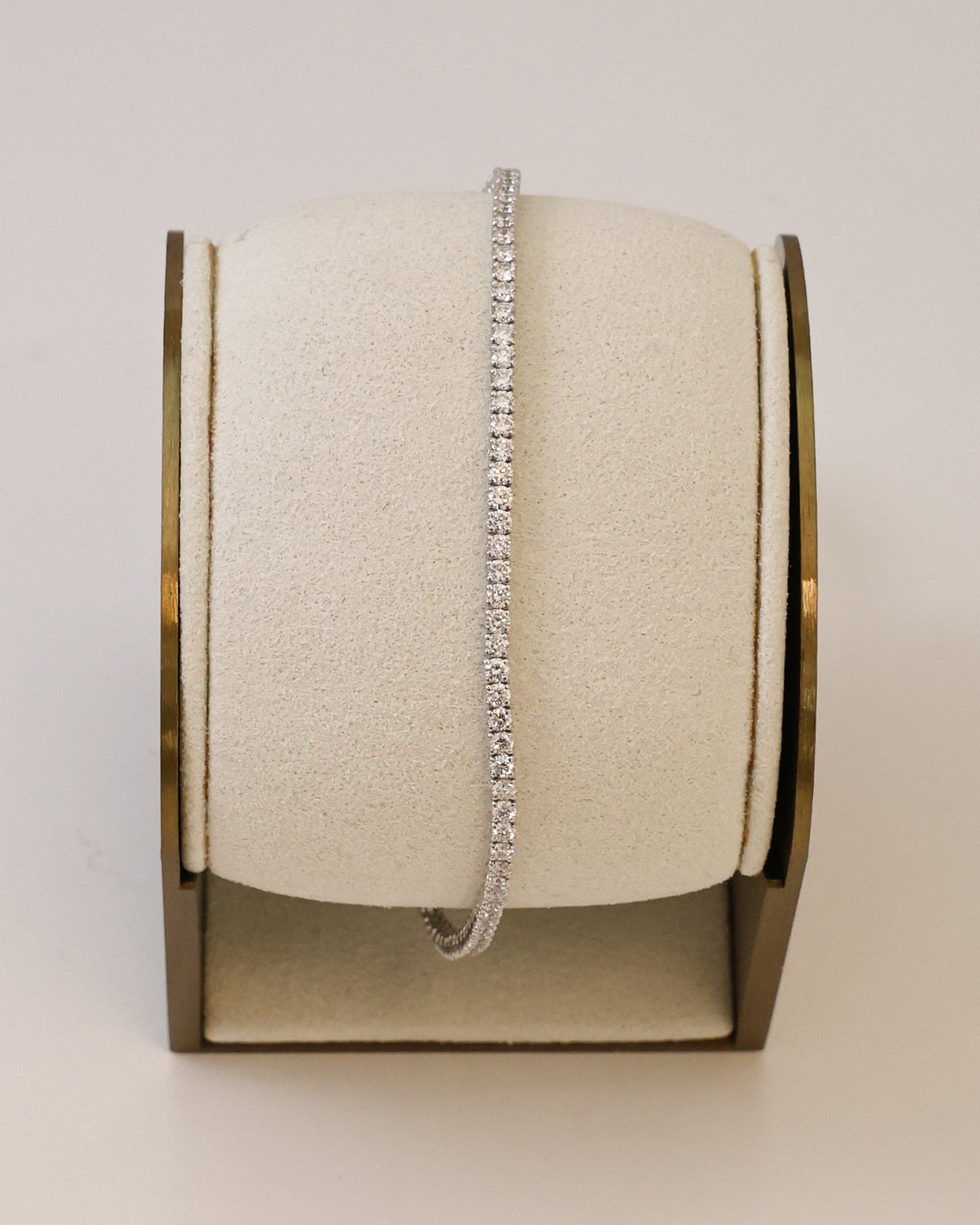 Natural Diamond Tennis Bracelet in 18K White Gold