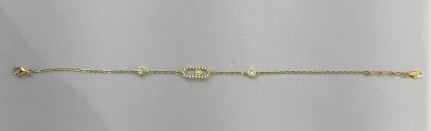0.32 ct Diamond Bracelet in 18K Yellow Gold