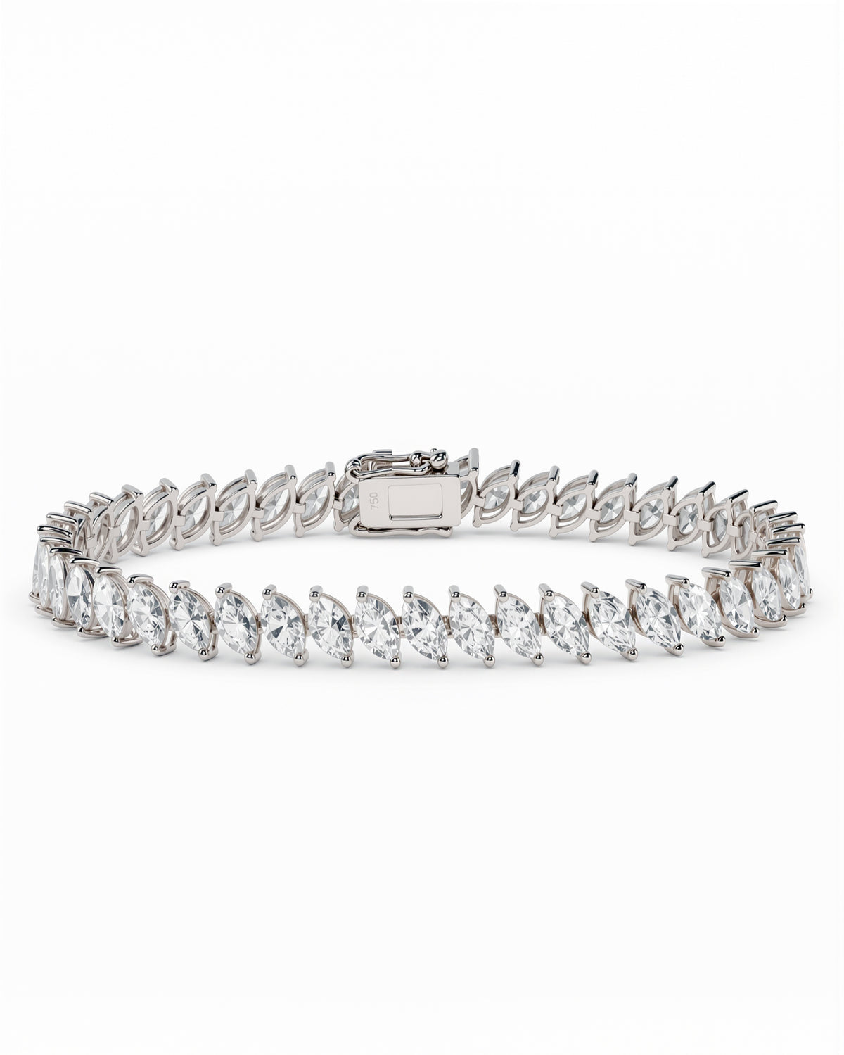 9.78 ct Marquise Lab Diamond Tennis Bracelet – DBR00095