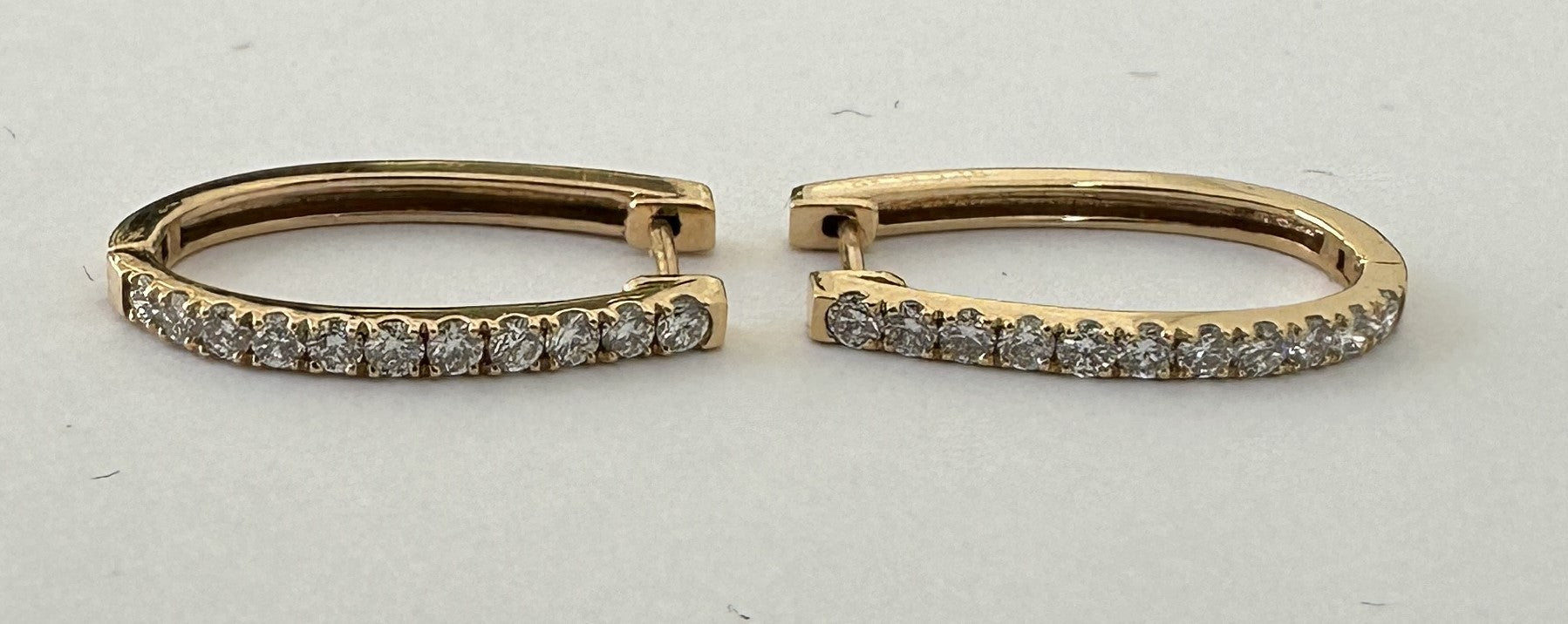 0.46 ct 18K Rose Gold Diamond Earrings