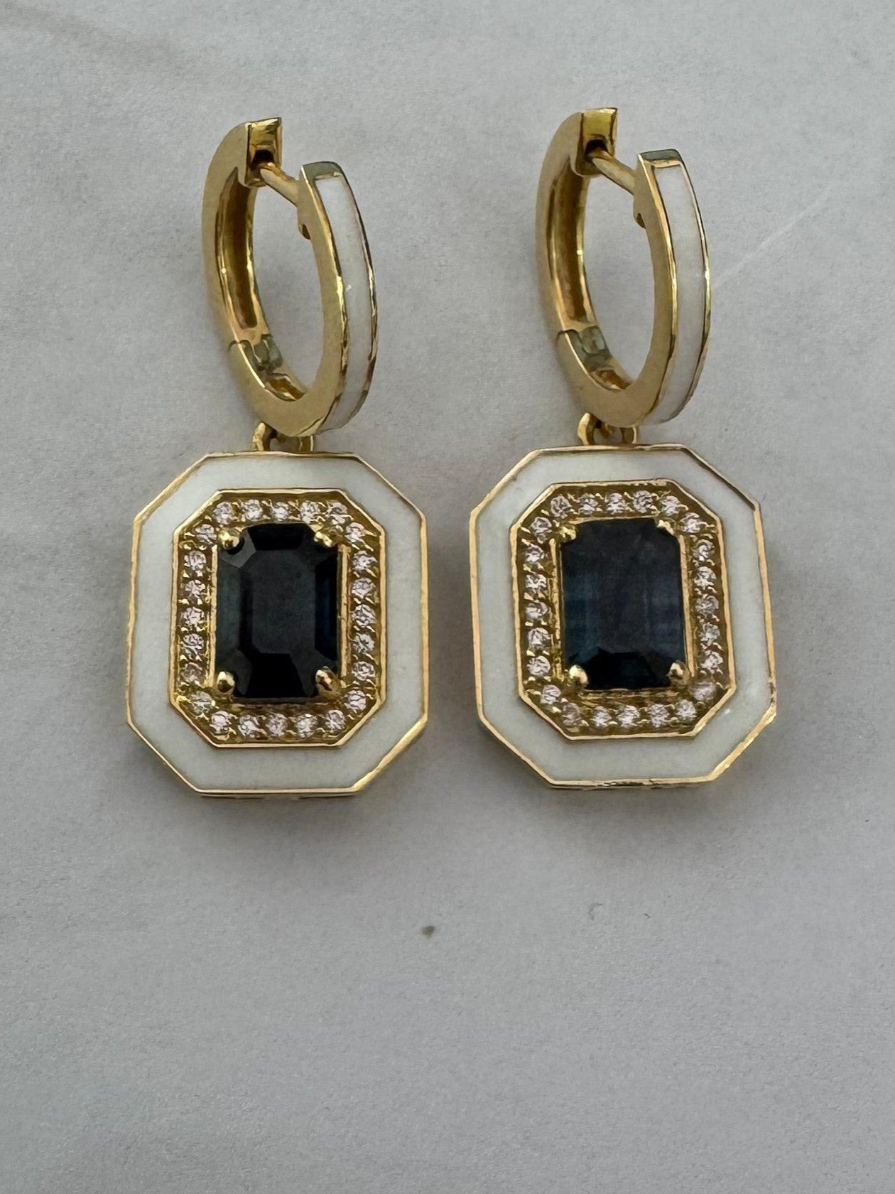 0.90 ct 18K Yellow Gold Diamond Earrings