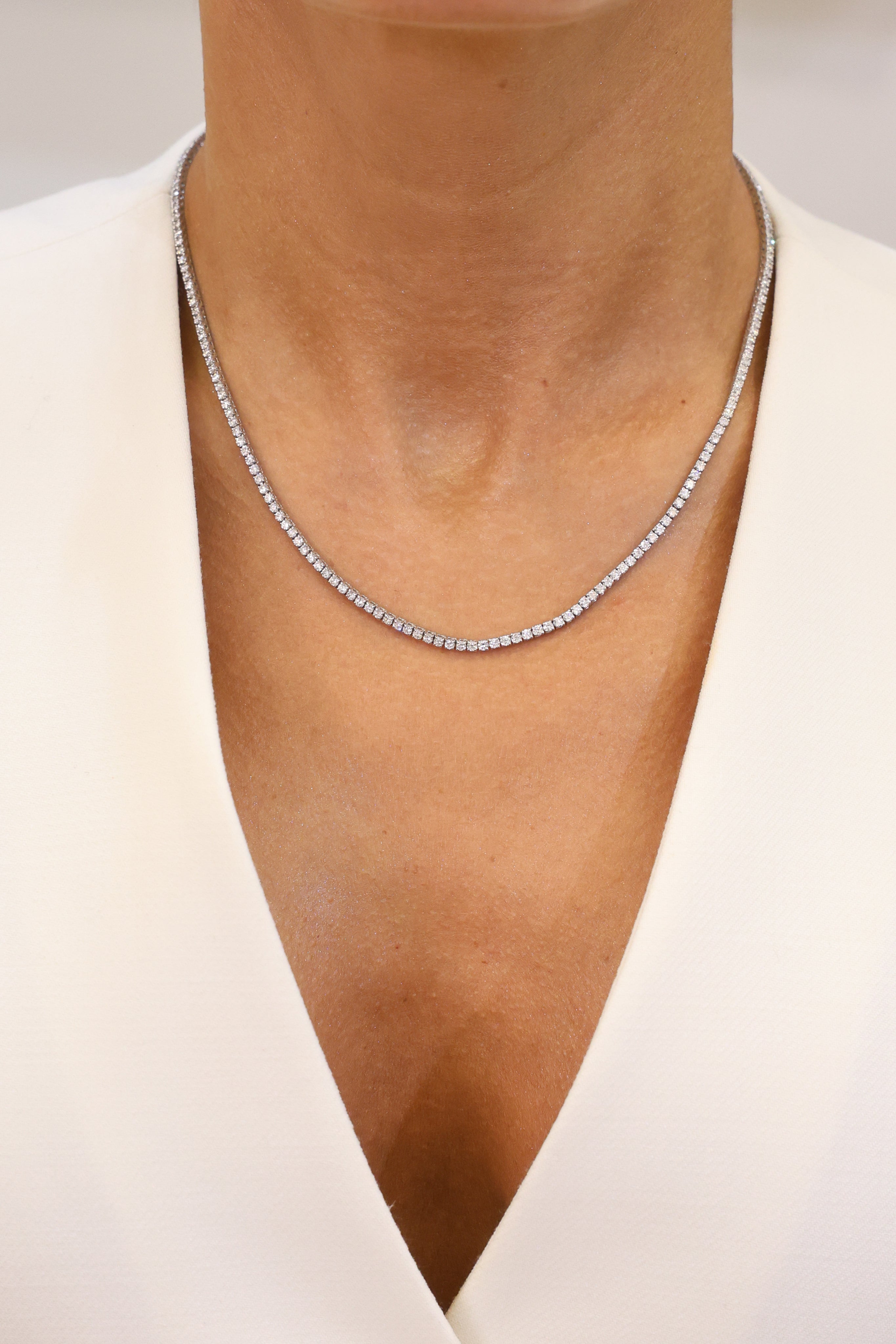TENNIS NECKLACE NATURAL DIAMOND