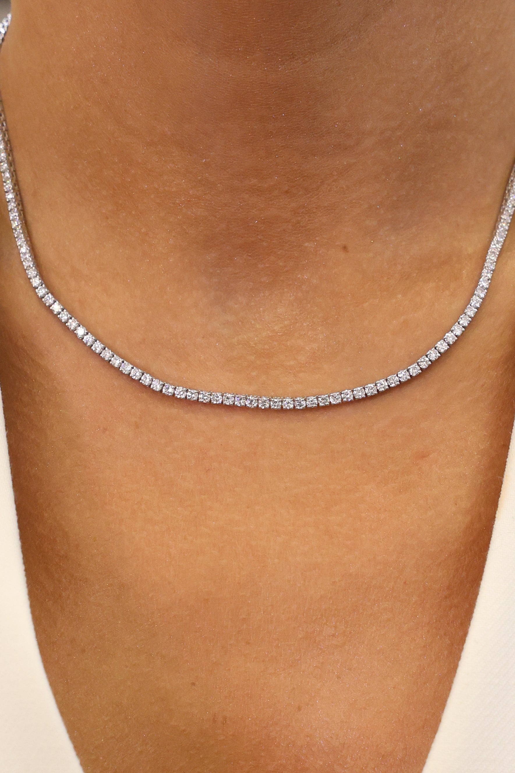TENNIS NECKLACE LAB-GROWN DIAMOND - 9,15 CT.