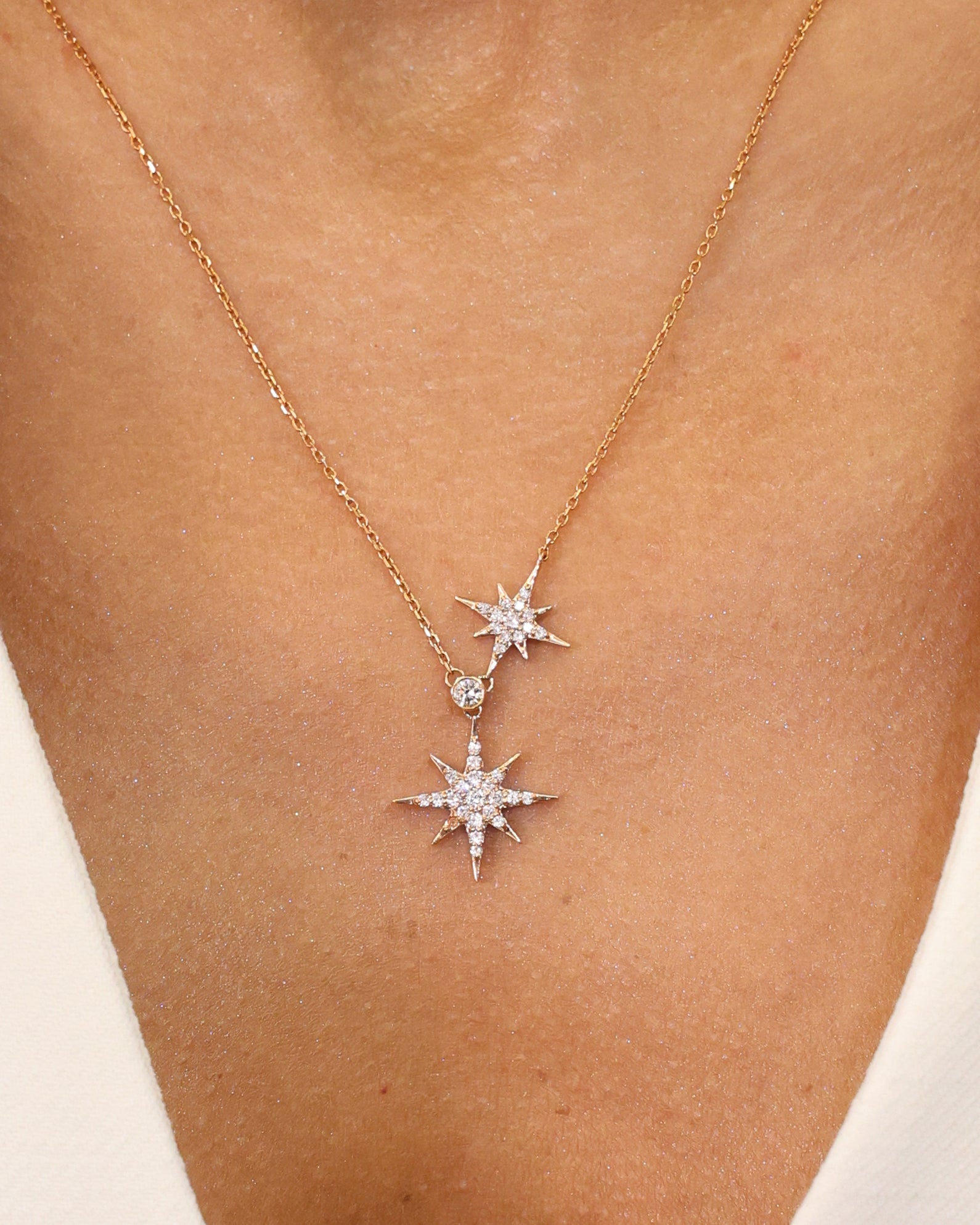 STARS NATURAL DIAMOND NECKLACE