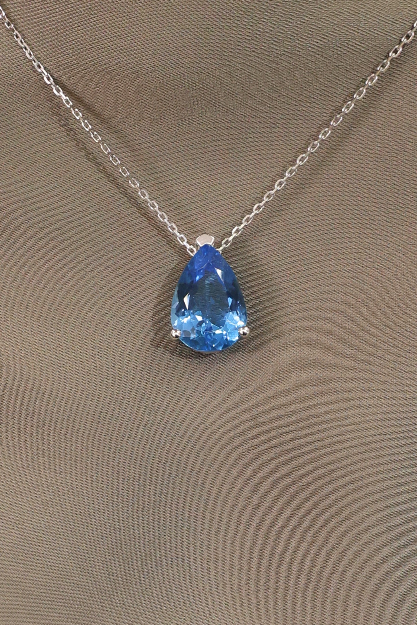 TOPAZ PEAR CUT NECKLACE
