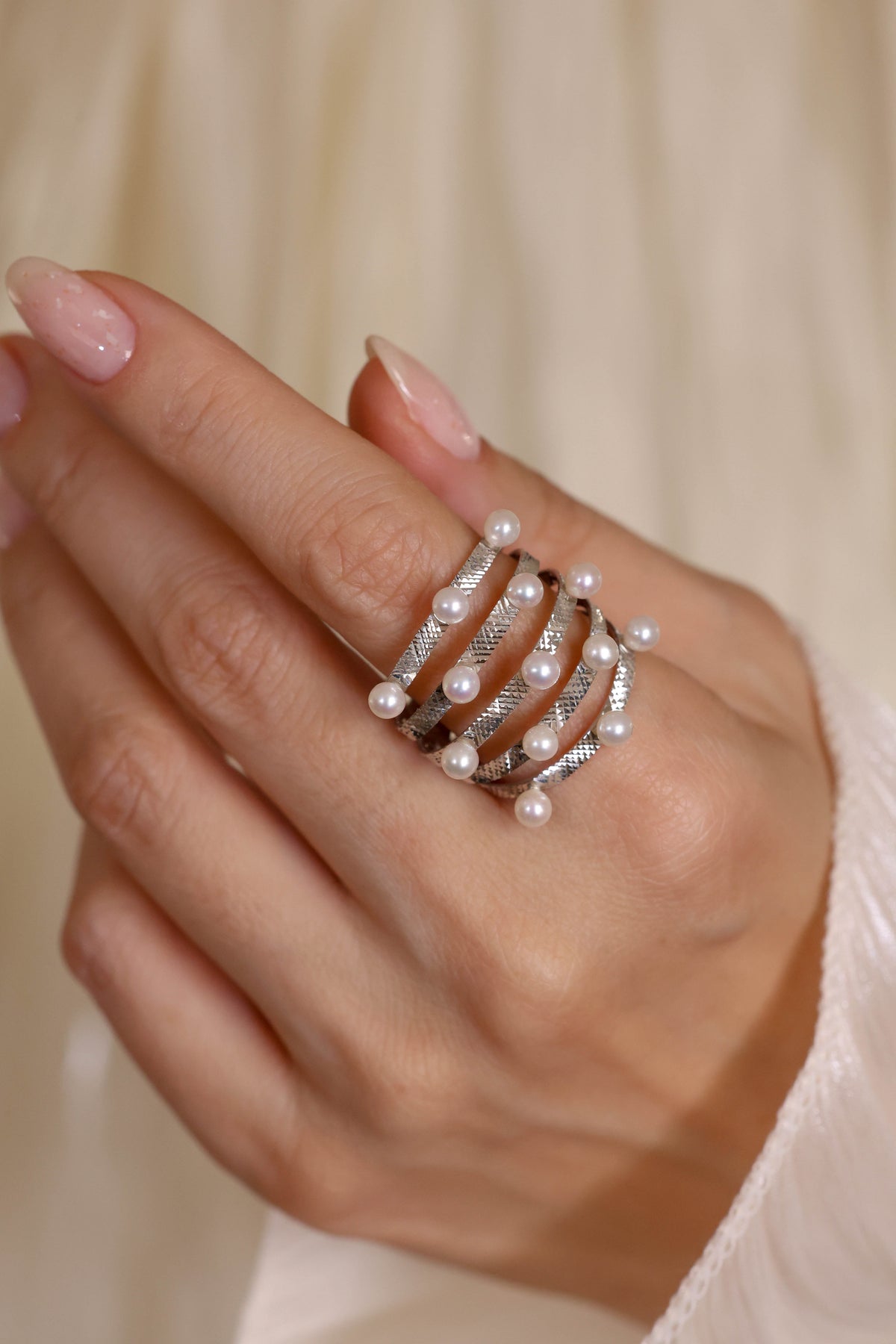 Pearl Statement Ring