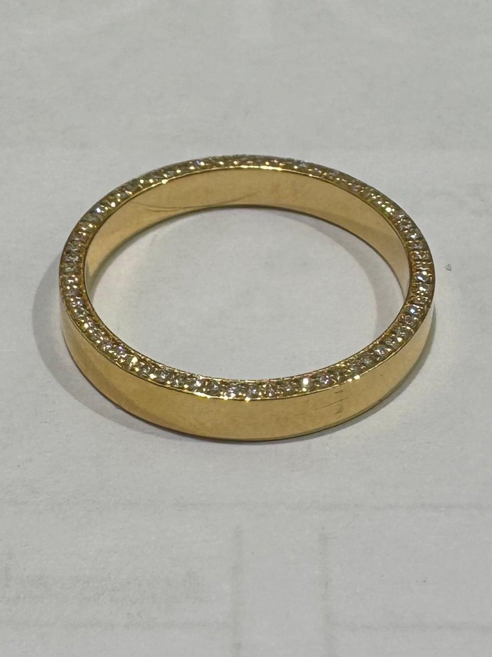 0.17 ct diamond 18k yellow gold ring