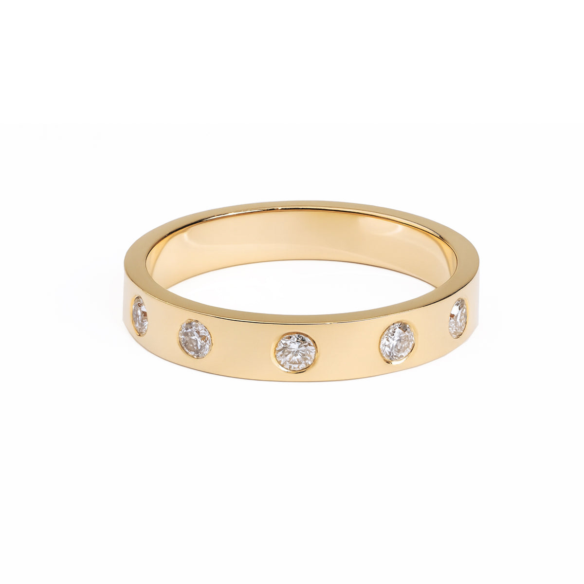 Five-Stone Diamond Flat Ring