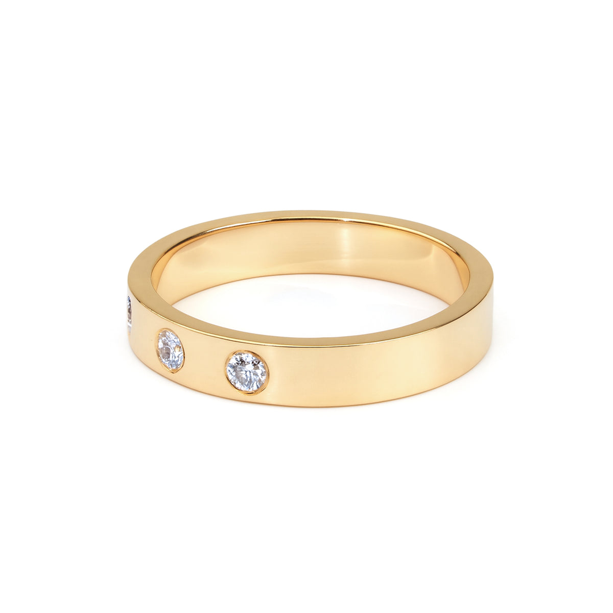 Five-Stone Diamond Flat Ring