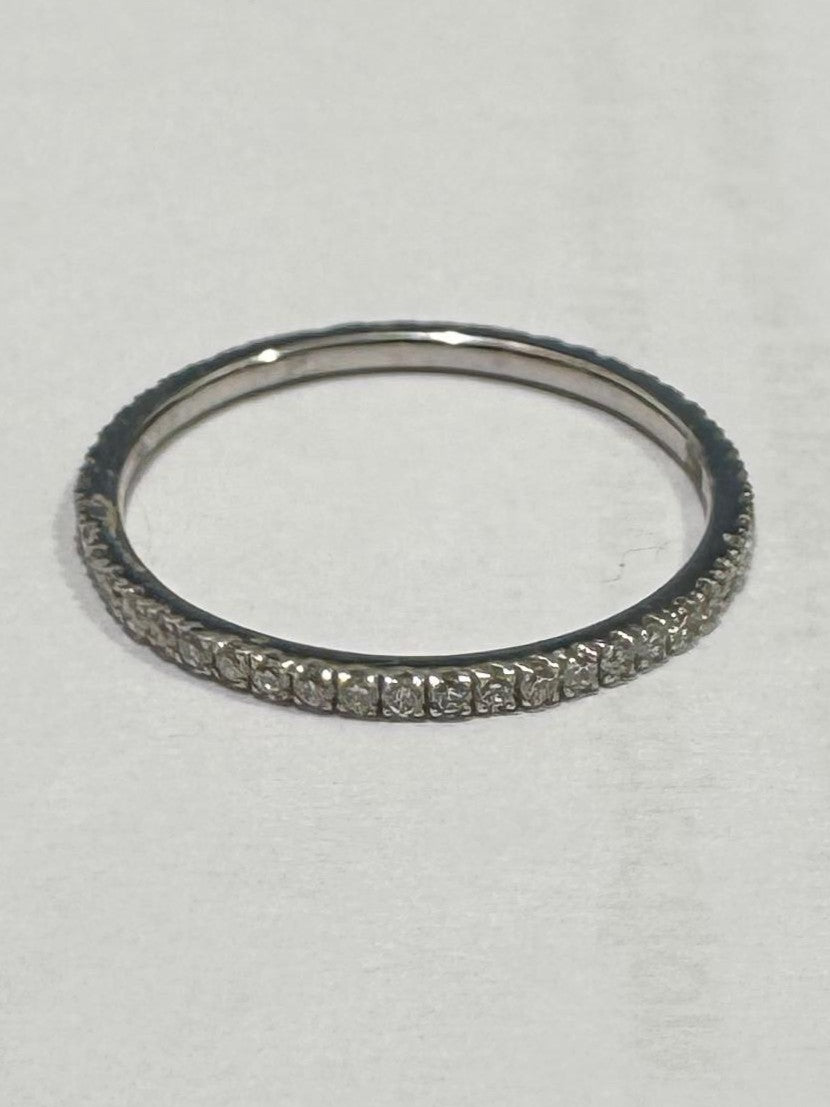 0.29 ct diamond 18k white gold ring