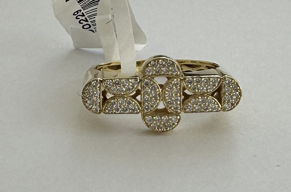 0.23 ct diamond 18k yellow gold ring