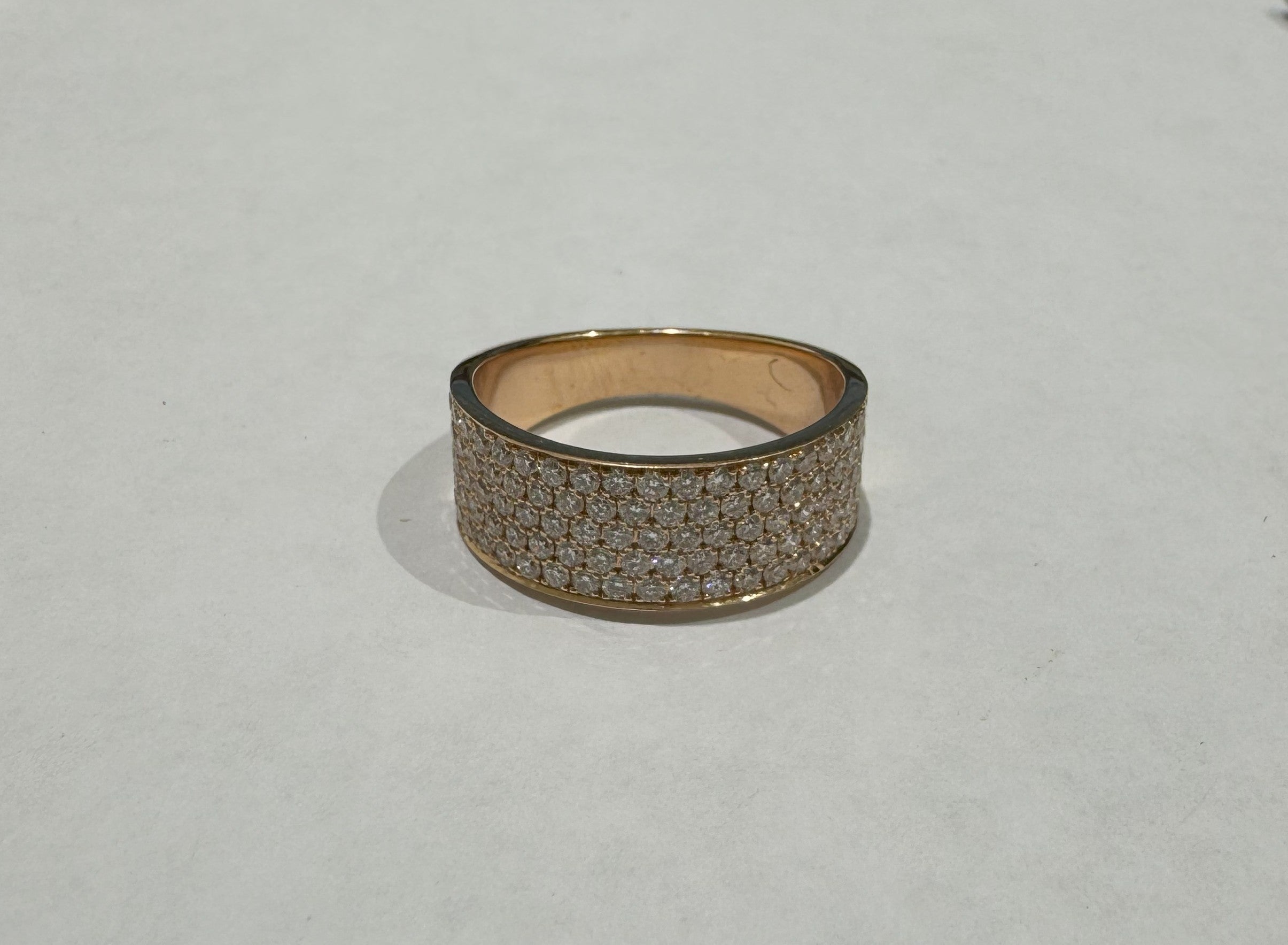 1.06 ct diamond 18k rose gold ring