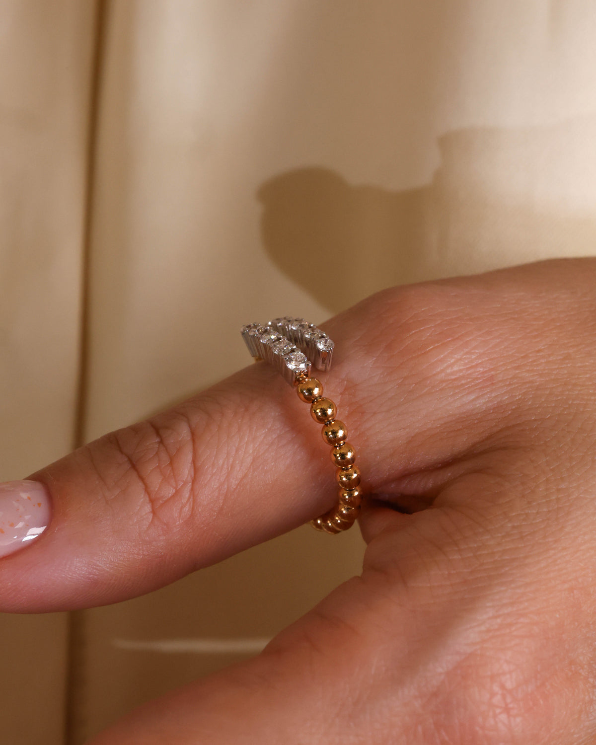 FLEXIBLE natural DIAMOND RING