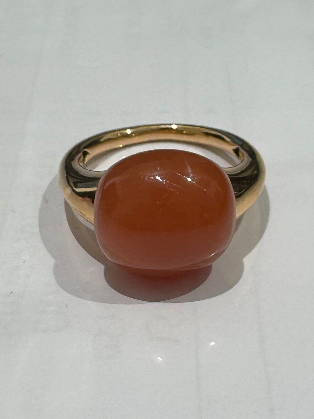 11.85 ct moonstone 18k rose gold ring