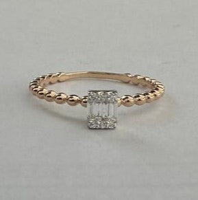 0.09 ct diamond 18k white gold ring