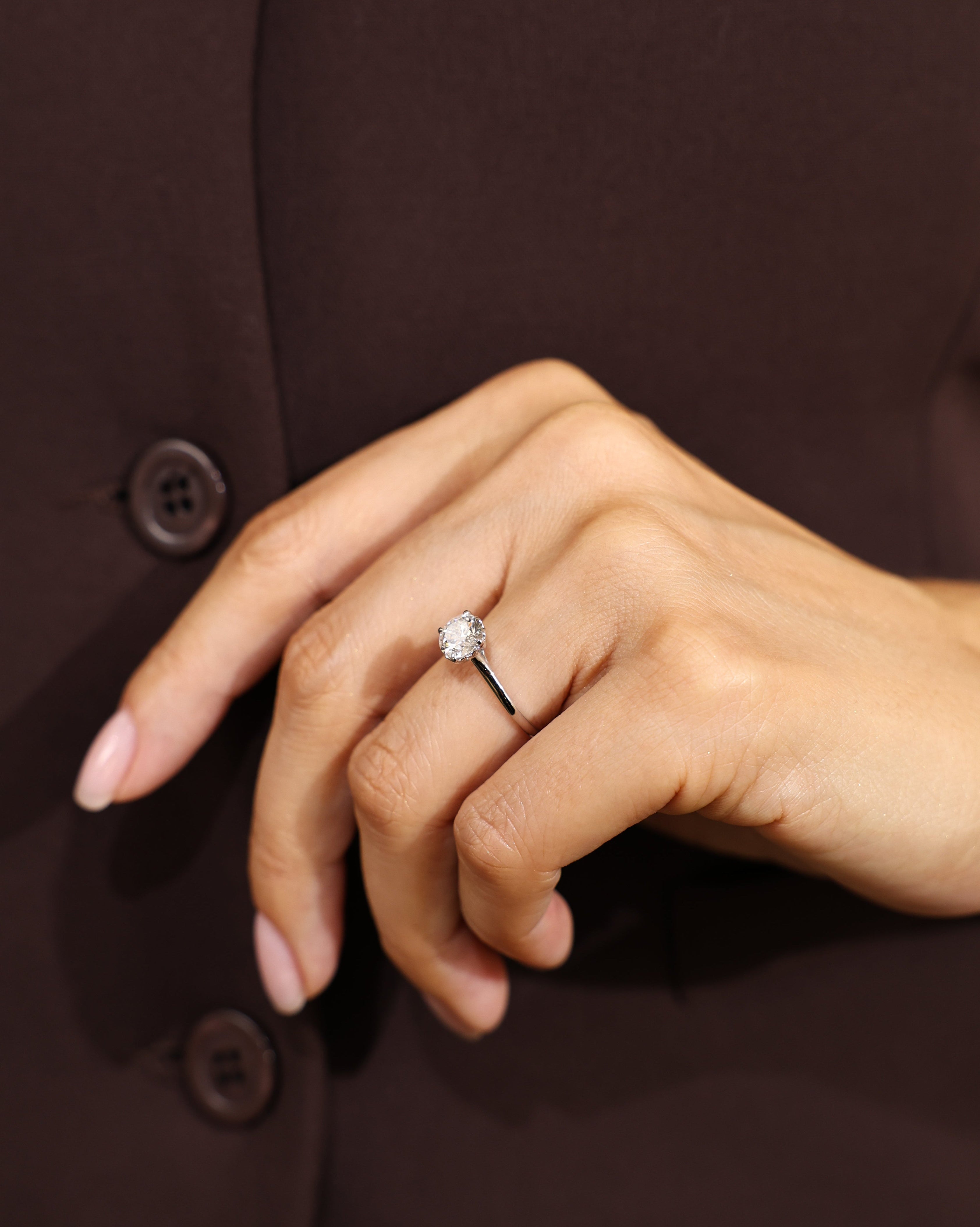 AURA RING - ROUND CUT 1.02 ct.