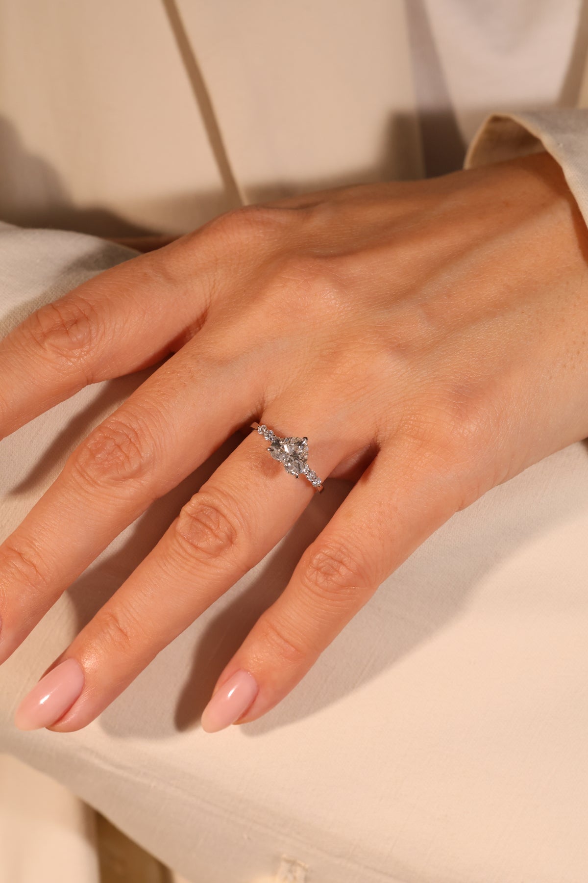 Heart Lab Diamond Ring