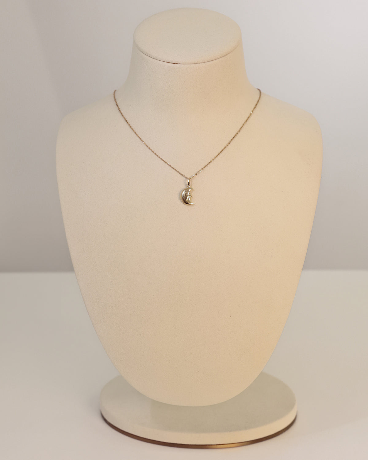 Gold Moon Pendant in 18K Yellow Gold – view 2