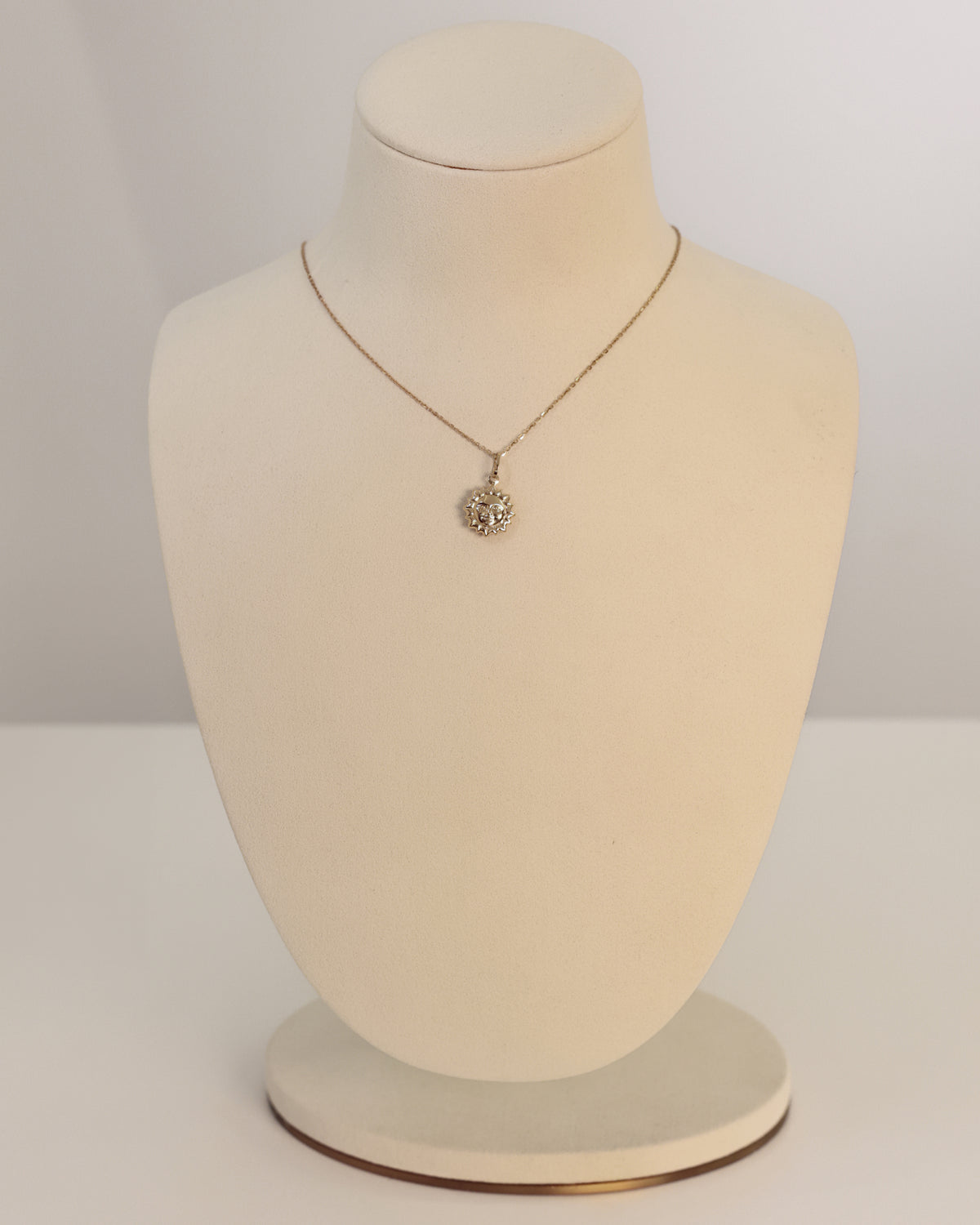 Gold Sun Pendant in 18K Yellow Gold – view 2