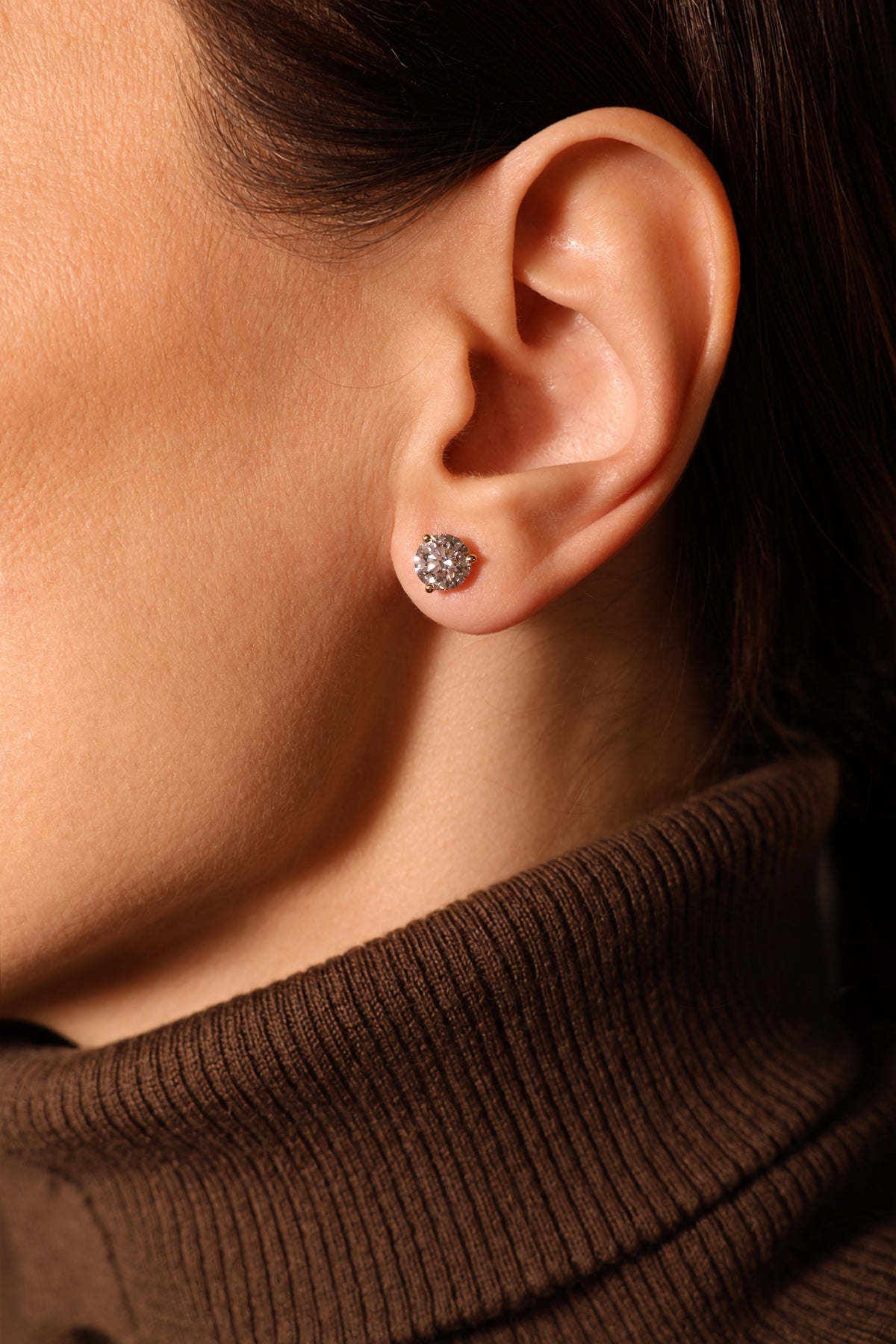 Classic diamond studs, made to order