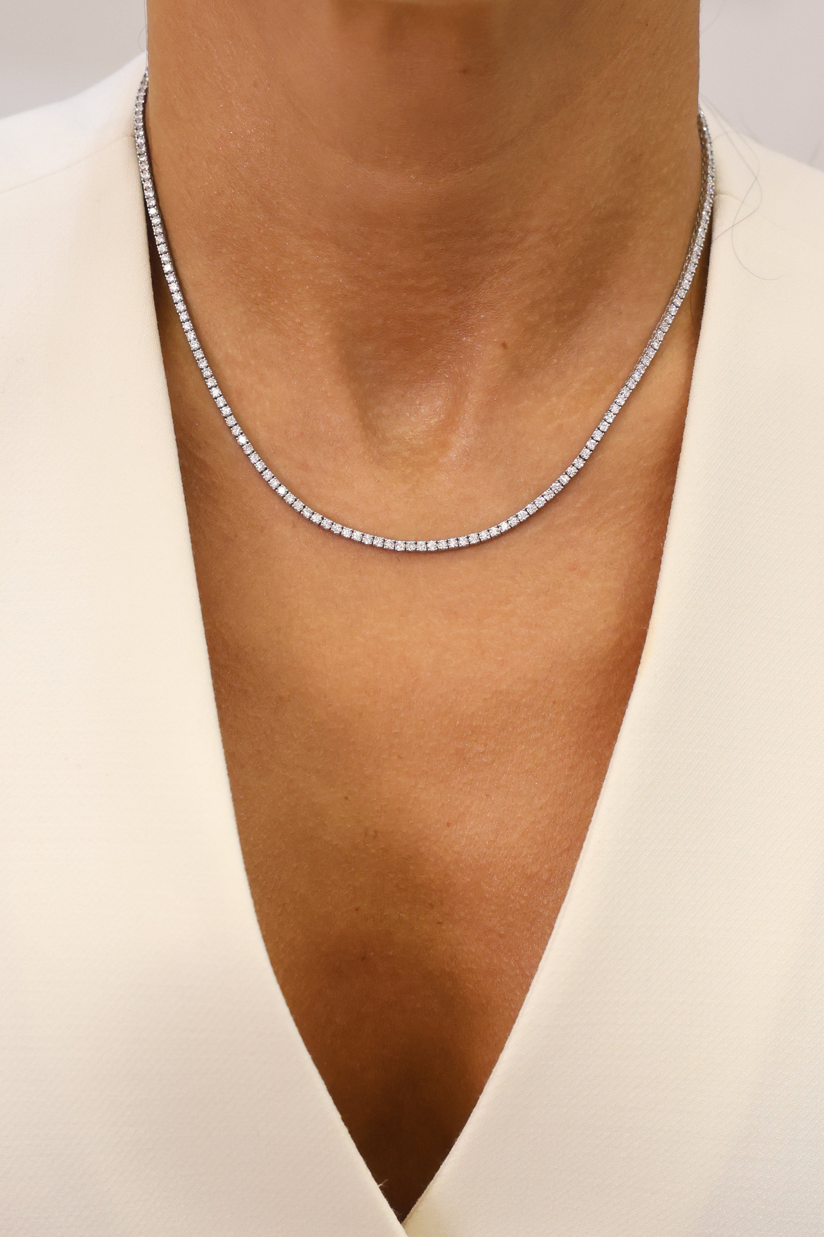 TENNIS NECKLACE LAB-GROWN DIAMOND - 5,75 CT.