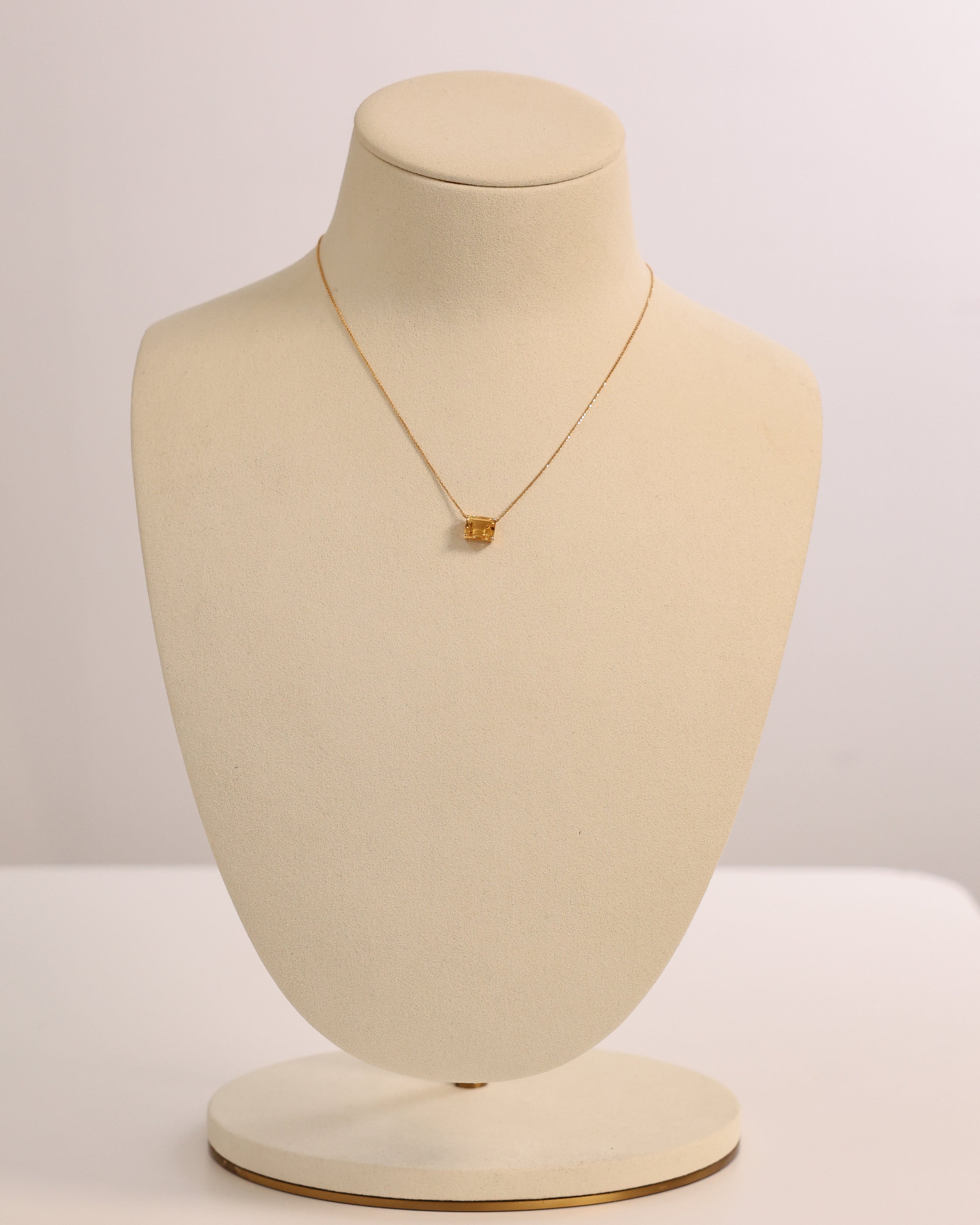YELLOW CITRINE NECKLACE