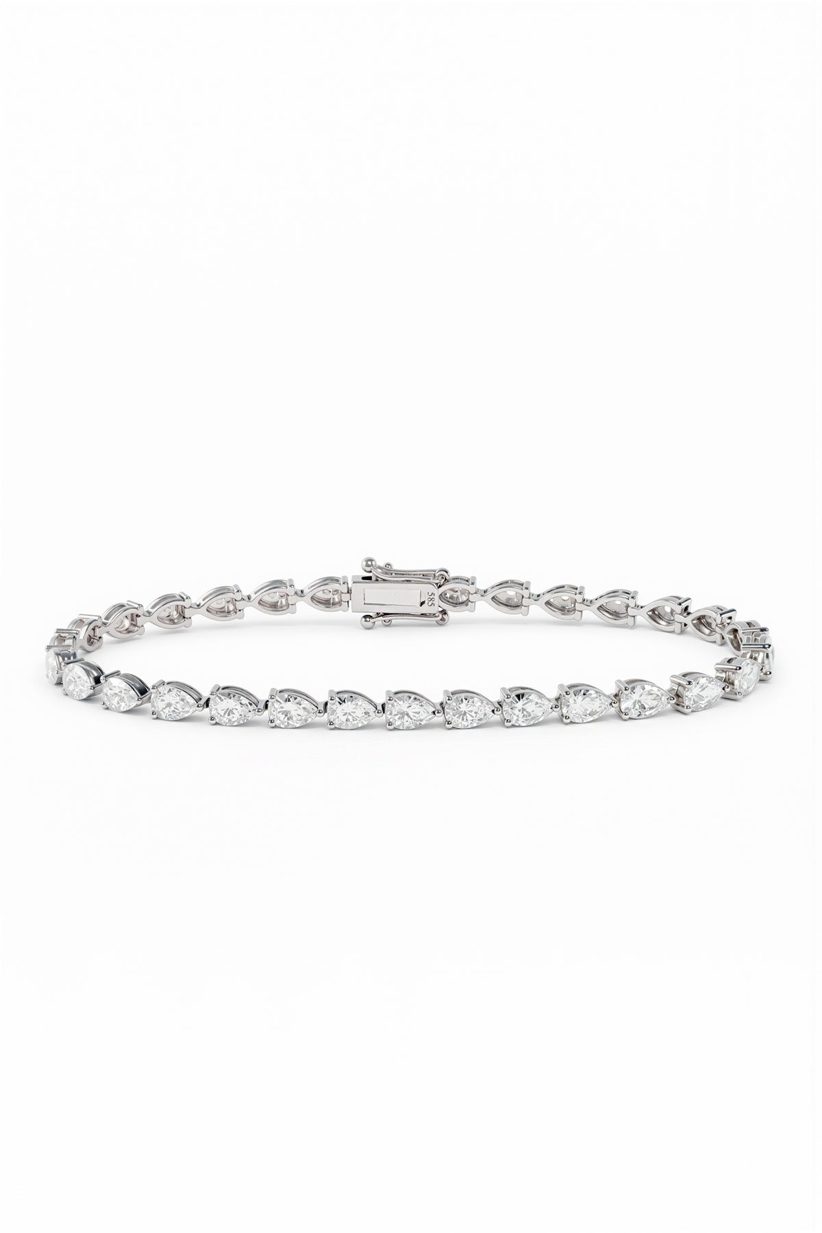 5.22 ct Pear Lab Diamond Tennis Bracelet – DBR00091