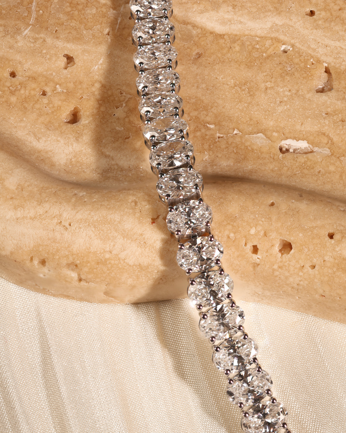 18.90 ct Oval Lab Diamond Tennis Bracelet – DBR00094