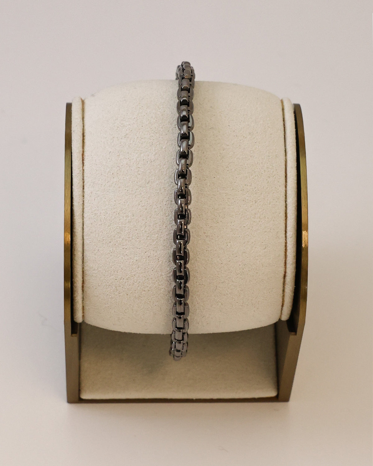 Black Rhodium Box Chain Bracelet