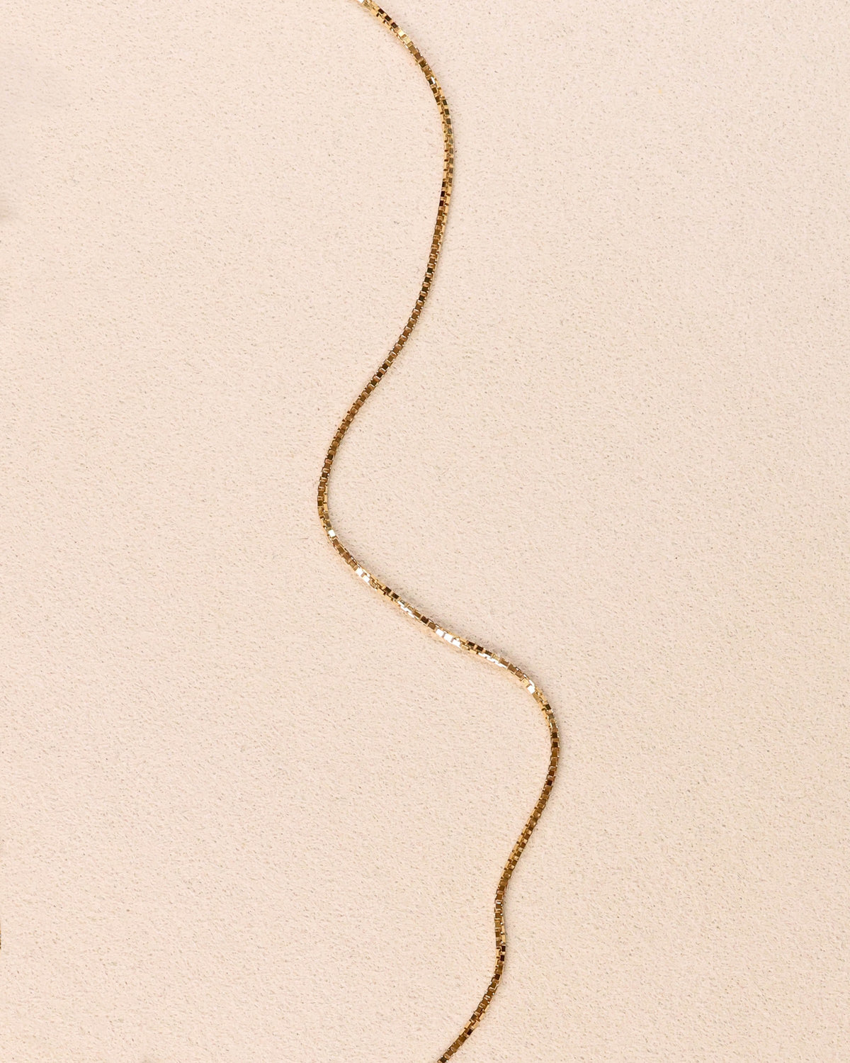 Gold Box Chain Necklace