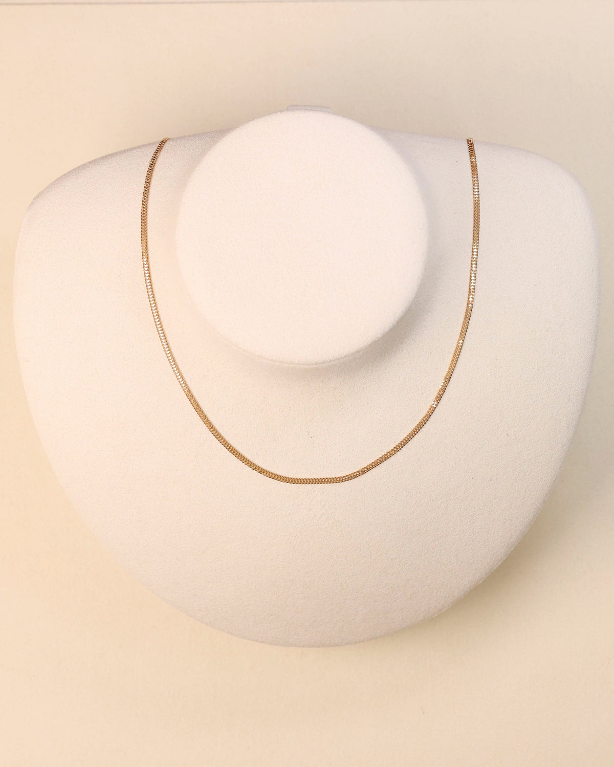 Gold Curb Chain Necklace