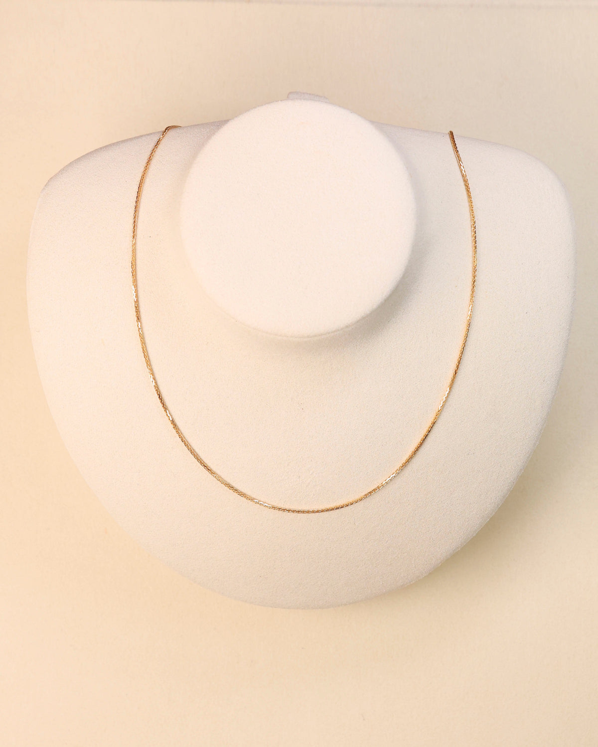 Gold Wheat Chain Necklace
