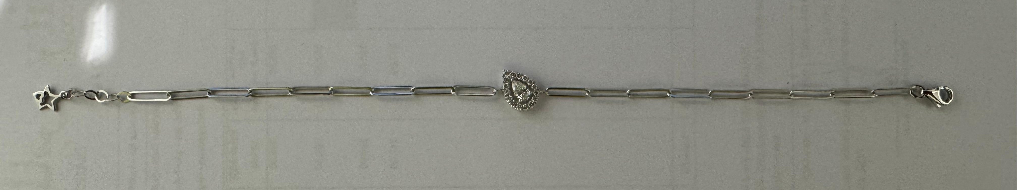 0.41 ct Diamond Bracelet in 18K White Gold