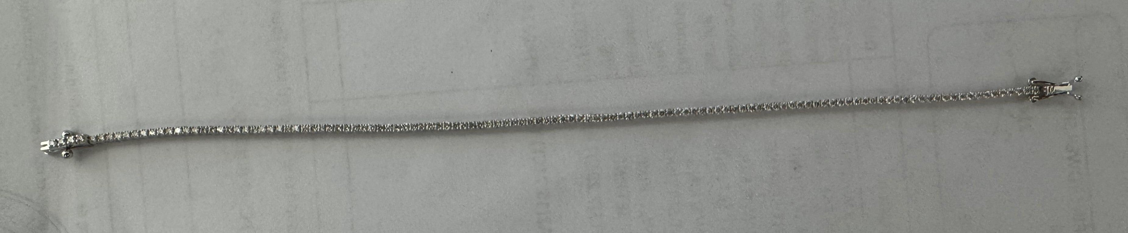 1.41 ct Diamond Tennis Bracelet in 18K White Gold