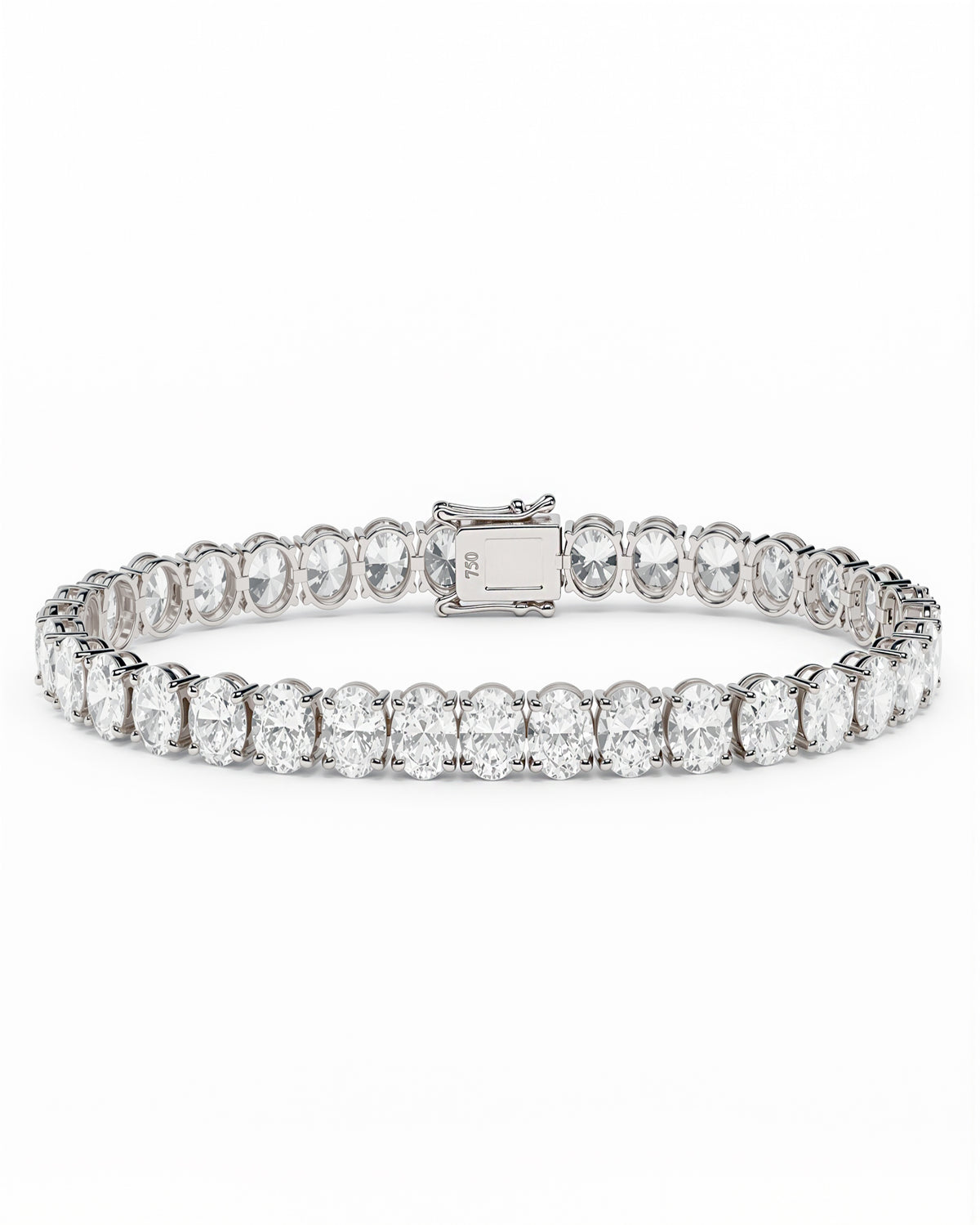 18.90 ct Oval Lab Diamond Tennis Bracelet – DBR00094