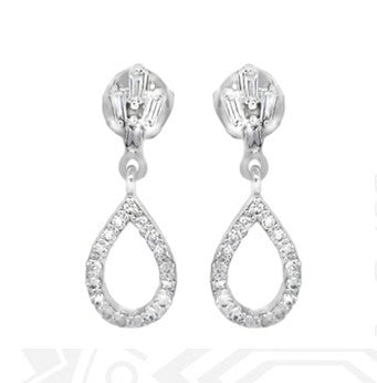 0.34 ct 18K White Gold Diamond Earrings