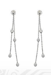 0.48 ct 18K White Gold Diamond Earrings