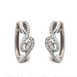 0.38 ct 18K White Gold Diamond Earrings