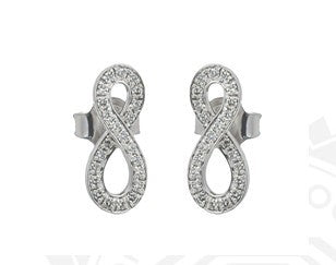 0.28 ct 18K White Gold Diamond Earrings