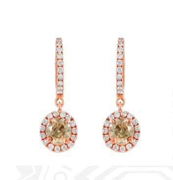 1.30 ct 18K Gold Diamond Earrings
