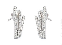 0.56 ct 18K White Gold Diamond Earrings