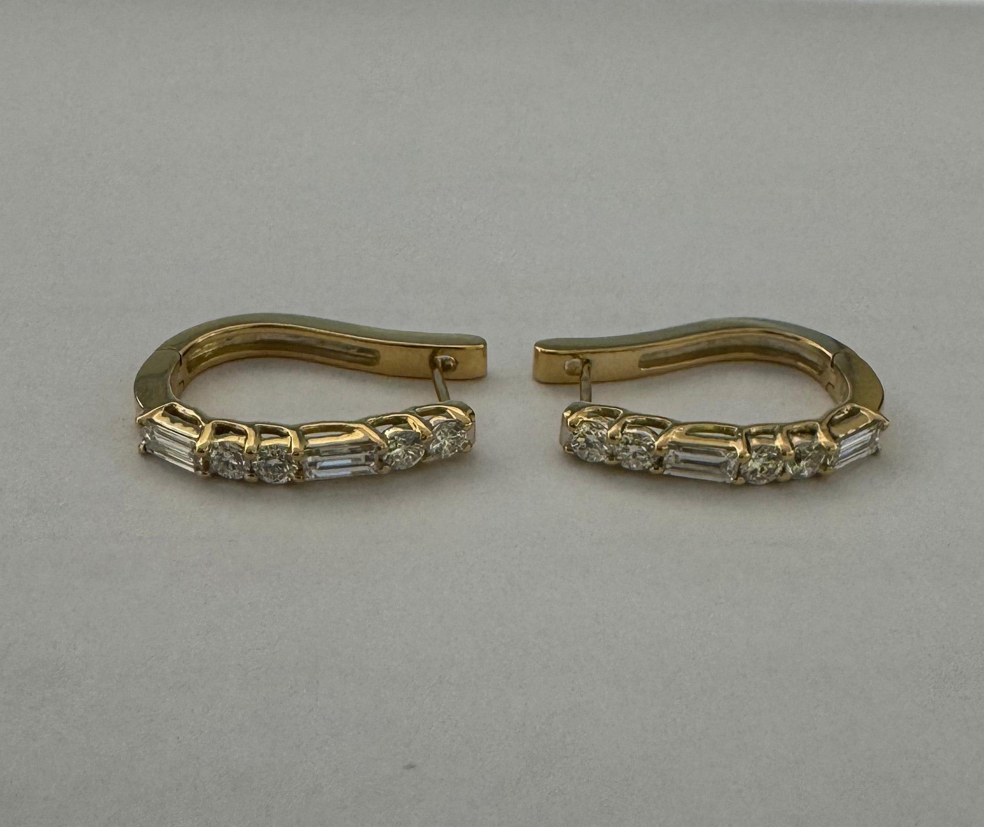 0.92 ct 18K Yellow Gold Lab Diamond Earrings