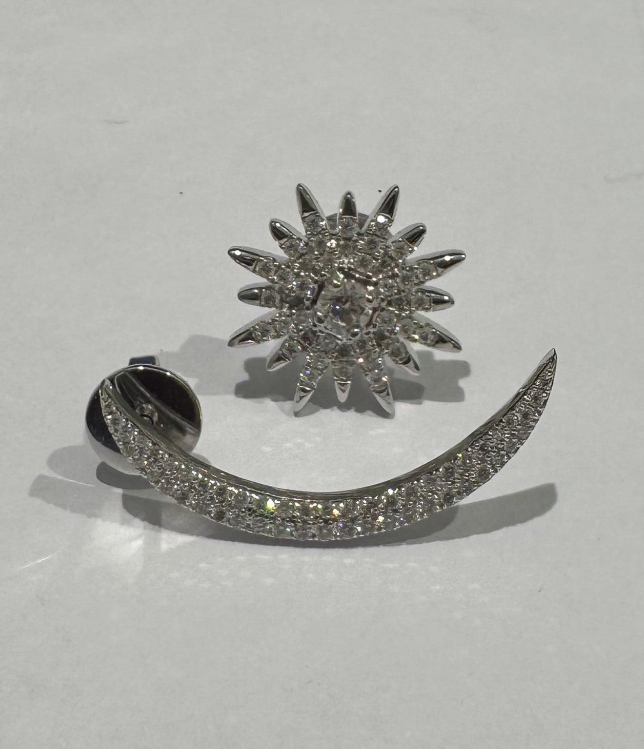 0.61 ct 18K White Gold Diamond Earrings