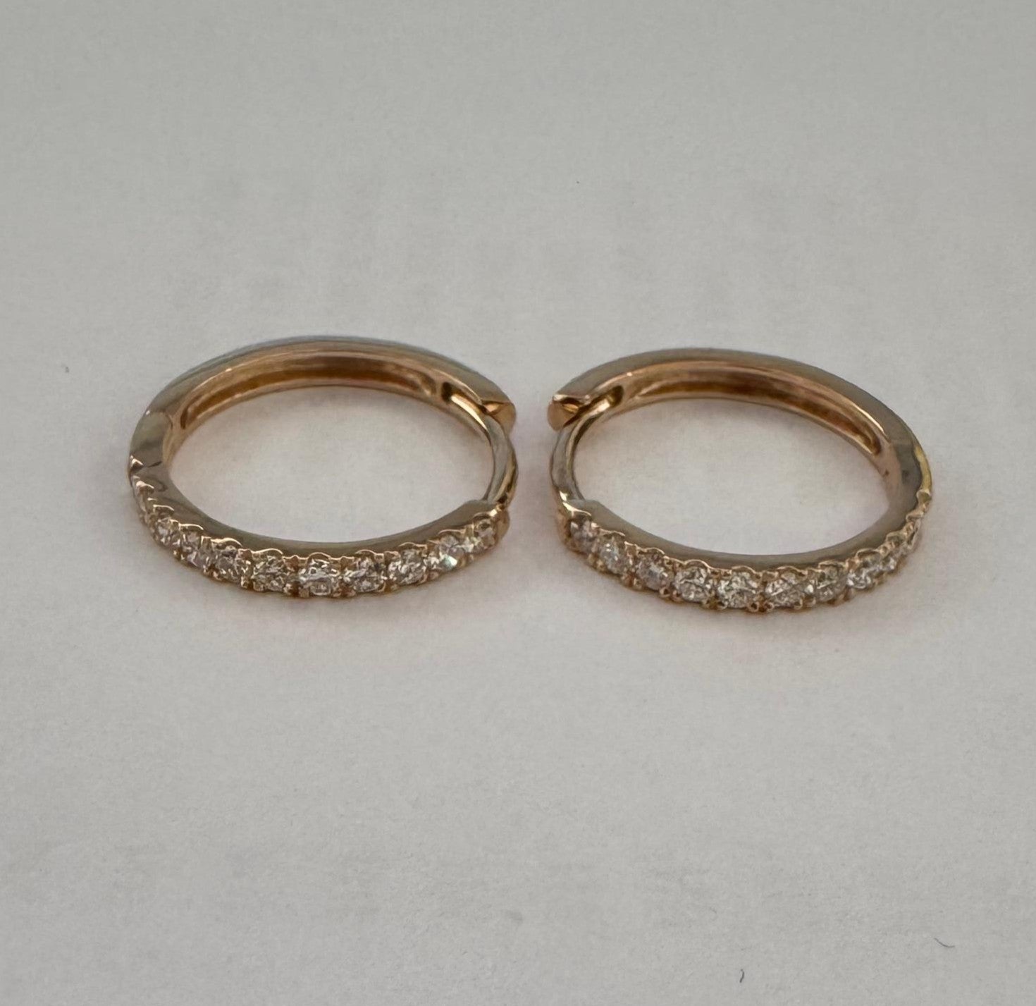 0.37 ct 18K Rose Gold Diamond Earrings
