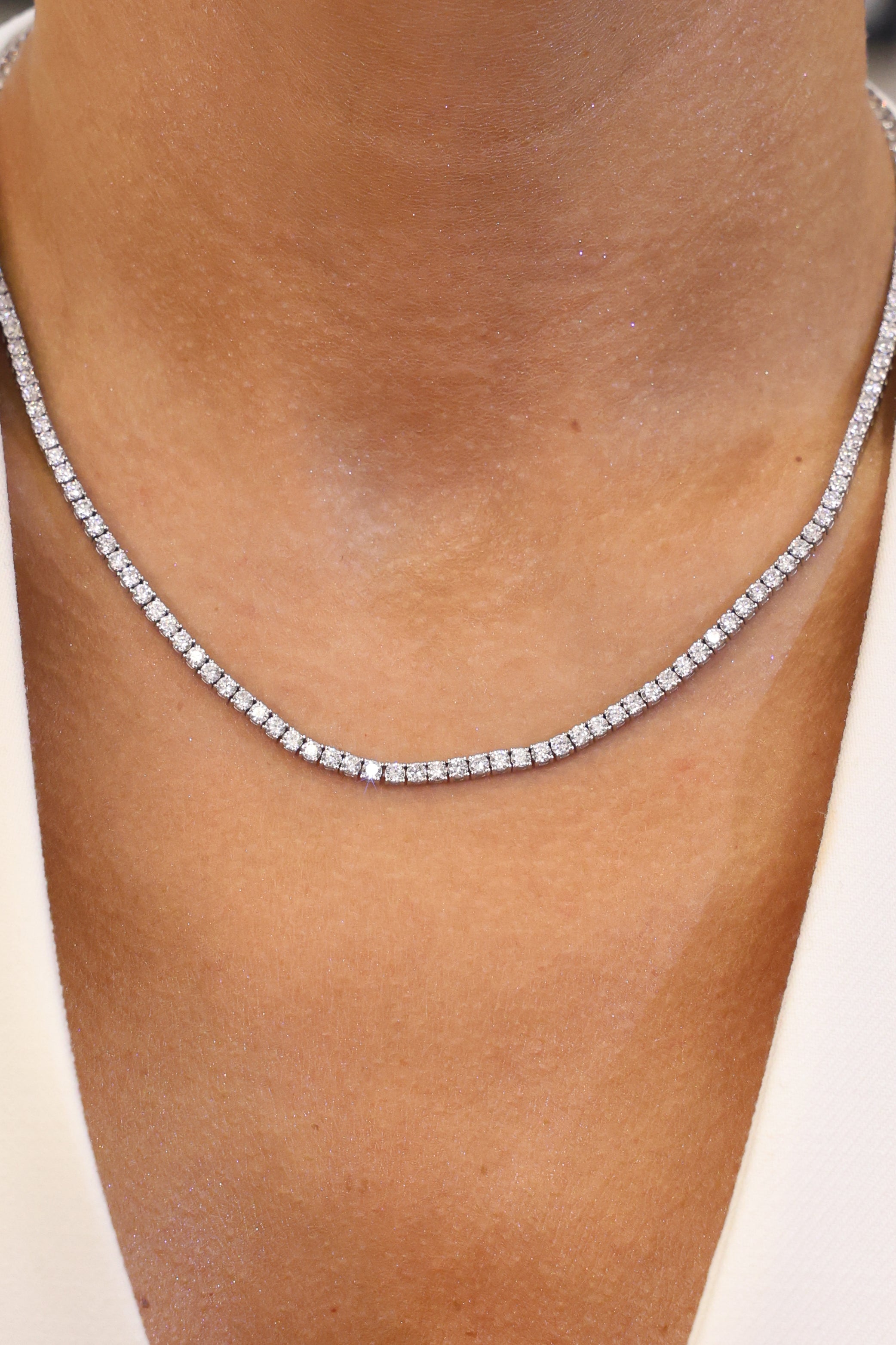 TENNIS NECKLACE NATURAL DIAMOND