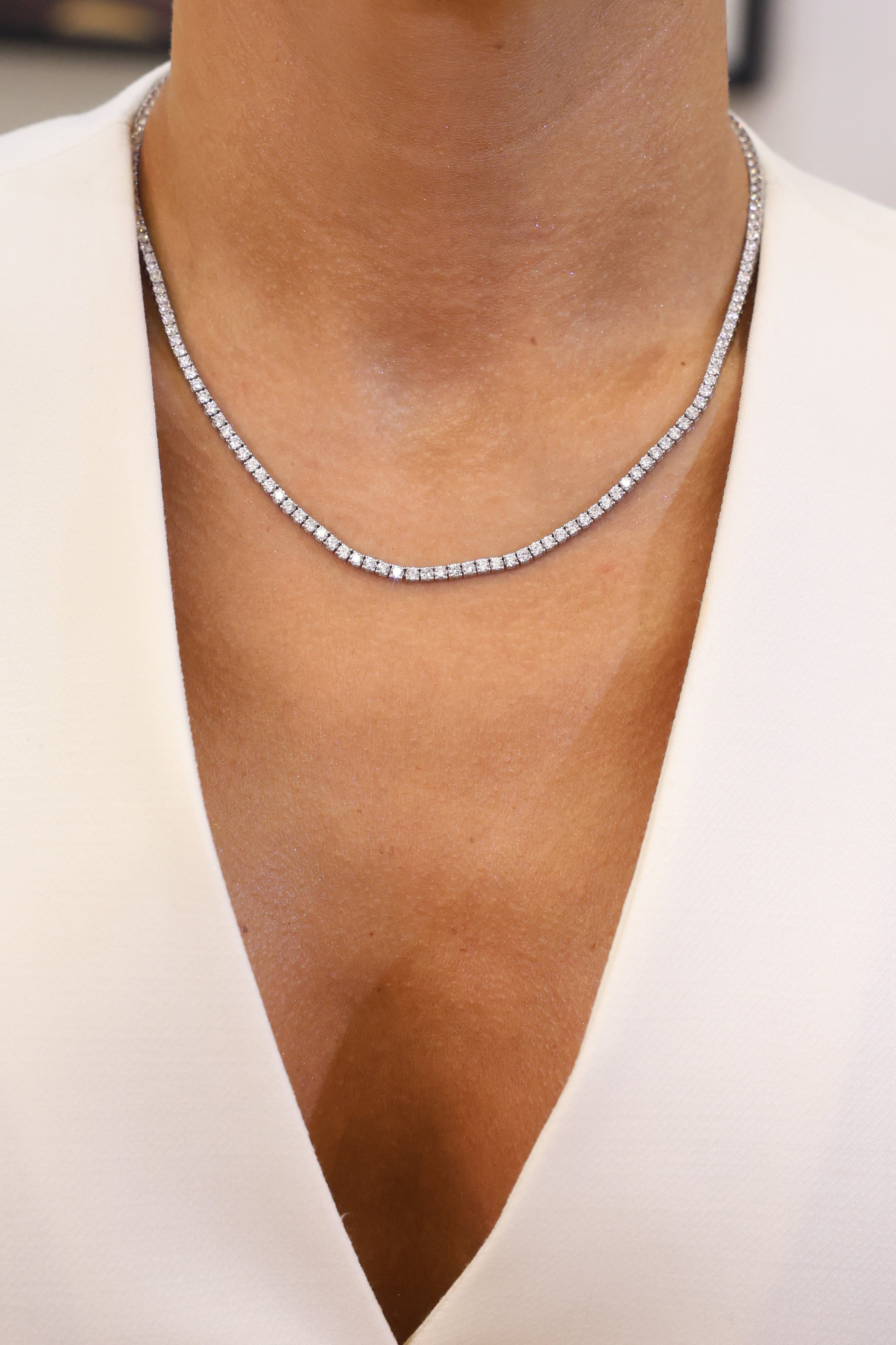 TENNIS NECKLACE NATURAL DIAMOND