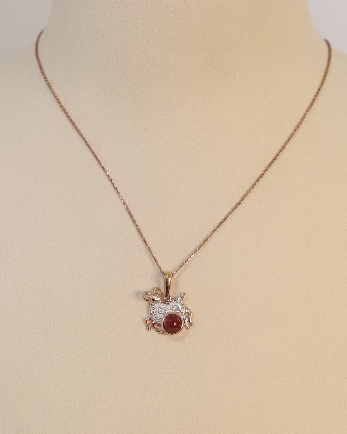 CAPRICORN NATURAL RUBY PENDANT